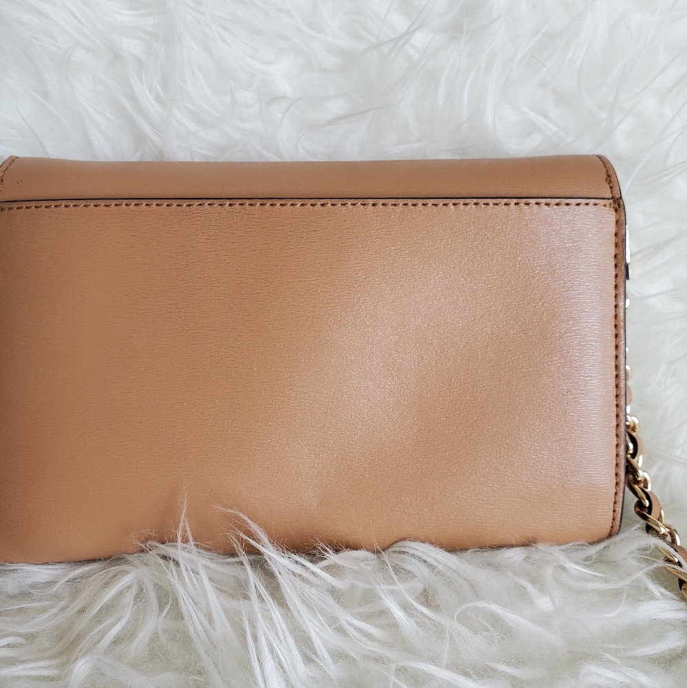 Sold Tory burch tan leather crossbody purse bag - Picture 3 of 9